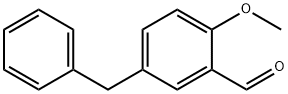 5-苄基-2-甲氧基苯甲醛 结构式