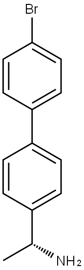 (R)-1-(4'-(4''-BROMOPHENYL)PHENYL)ETHANAMINE 结构式