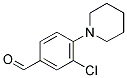 3-氯-4-哌啶-1-基苯(甲)醛 结构式