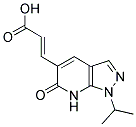 (2E)-3-(1-Isopropyl-6-oxo-6,7-dihydro-1H-pyrazolo[3,4-b]pyridin-5-yl)acrylic acid 结构式