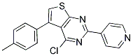 4-CHLORO-5-(4-METHYLPHENYL)-2-PYRIDIN-4-YLTHIENO[2,3-D]PYRIMIDINE 结构式