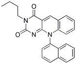 3-BUTYL-10-(NAPHTHALEN-1-YL)PYRIMIDO[4,5-B]QUINOLINE-2,4(3H,10H)-DIONE 结构式