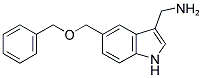 C-(5-BENZYLOXYMETHYL-1H-INDOL-3-YL)-METHYLAMINE 结构式