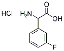 2-氨基-2-(3-氟苯基)乙酸盐酸盐 结构式