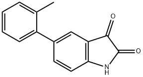 5-(2-Methylphenyl)-1H-indole-2,3-dione 结构式