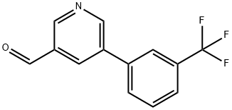 5-(3-(三氟甲基)苯基)烟醛 结构式