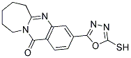 3-(5-Mercapto-1,3,4-oxadiazol-2-yl)-7,8,9,10-tetrahydroazepino[2,1-b]quinazolin-12(6H)-one 结构式