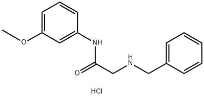 2-BENZYLAMINO-N-(3-METHOXY-PHENYL)-ACETAMIDEHYDROCHLORIDE 结构式