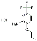 2-PROPOXY-5-(TRIFLUOROMETHYL)ANILINE HYDROCHLORIDE 结构式