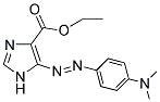 ETHYL 5-{(E)-[4-(DIMETHYLAMINO)PHENYL]DIAZENYL}-1H-IMIDAZOLE-4-CARBOXYLATE 结构式