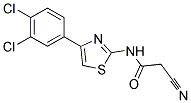 2-CYANO-N-[4-(3,4-DICHLOROPHENYL)-1,3-THIAZOL-2-YL]ACETAMIDE 结构式