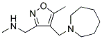 ([4-(AZEPAN-1-YLMETHYL)-5-METHYLISOXAZOL-3-YL]METHYL)METHYLAMINE 结构式