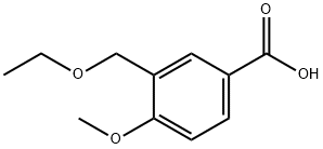 3-(乙氧基甲基)-4-甲氧基苯甲酸 结构式