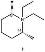 N,N-DIETHYL-2,6-CIS-DIMETHYLPIPERIDINIUM IODIDE 结构式