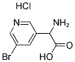 2-AMINO-2-(5-BROMOPYRIDIN-3-YL)ACETIC ACID HYDROCHLORIDE 结构式