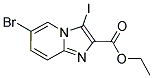 6-BROMO-3-IODO-IMIDAZO[1,2-A]PYRIDINE-2-CARBOXYLIC ACID ETHYL ESTER 结构式