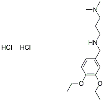 N'-(3,4-DIETHOXYBENZYL)-N,N-DIMETHYLPROPANE-1,3-DIAMINE DIHYDROCHLORIDE 结构式