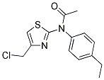 N-[4-(CHLOROMETHYL)-1,3-THIAZOL-2-YL]-N-(4-ETHYLPHENYL)ACETAMIDE 结构式