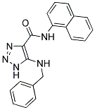 5-(BENZYLAMINO)-N-1-NAPHTHYL-1H-1,2,3-TRIAZOLE-4-CARBOXAMIDE 结构式