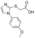 [[1-(4-METHOXYPHENYL)-1H-IMIDAZOL-2-YL]THIO]ACETIC ACID 结构式