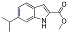 6-ISOPROPYL-1H-INDOLE-2-CARBOXYLIC ACID METHYL ESTER 结构式