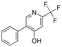 4-HYDROXY-5-PHENYL-2-(TRIFLUOROMETHYL)PYRIDINE 结构式