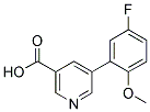 5-(5-FLUORO-2-METHOXYPHENYL)NICOTINIC ACID 结构式