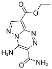 ETHYL 4-AMINO-3-(AMINOCARBONYL)PYRAZOLO[5,1-C][1,2,4]TRIAZINE-8-CARBOXYLATE 结构式