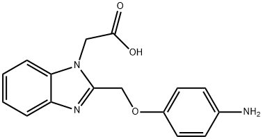 [2-(4-AMINO-PHENOXYMETHYL)-BENZOIMIDAZOL-1-YL]-ACETIC ACID 结构式