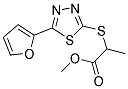 METHYL 2-([5-(2-FURYL)-1,3,4-THIADIAZOL-2-YL]SULFANYL)PROPANOATE 结构式