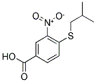 4-(ISOBUTYLTHIO)-3-NITROBENZOIC ACID 结构式