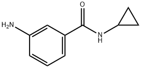 3-氨基-N-环丙基苯甲酰胺 结构式