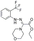 ETHYL (2Z)-MORPHOLIN-4-YL[[2-(TRIFLUOROMETHYL)PHENYL]HYDRAZONO]ACETATE 结构式