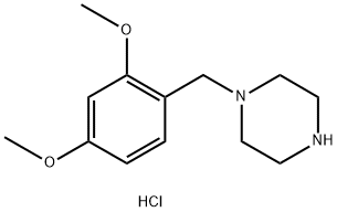 1-(2,4-二甲氧基苄基)哌嗪盐酸盐 结构式