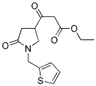 ETHYL 3-OXO-3-(5-OXO-1-((THIOPHEN-2-YL)METHYL)PYRROLIDIN-3-YL)PROPANOATE 结构式