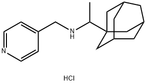 (1-ADAMANTAN-1-YL-ETHYL)-PYRIDIN-4-YLMETHYL-AMINE HYDROCHLORIDE 结构式