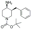 tert-Butyl cis-4-amino-3-benzylpiperidine-1-carboxylate 结构式