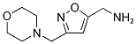 [3-(4-MORPHOLINYLMETHYL)-5-ISOXAZOLYL]METHANAMINE 结构式