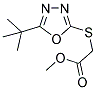 METHYL [(5-TERT-BUTYL-1,3,4-OXADIAZOL-2-YL)SULFANYL]ACETATE 结构式