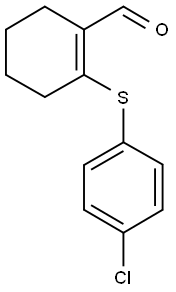 2-[(4-CHLOROPHENYL)THIO]CYCLOHEX-1-ENE-1-CARBALDEHYDE 结构式