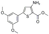 3-AMINO-5-(3,5-DIMETHOXY-PHENYL)-THIOPHENE-2-CARBOXYLIC ACID METHYL ESTER 结构式