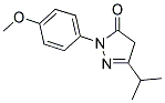 5-ISOPROPYL-2-(4-METHOXY-PHENYL)-2,4-DIHYDRO-PYRAZOL-3-ONE 结构式