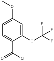 4-METHOXY-2-(TRIFLUOROMETHOXY)BENZOYL CHLORIDE 结构式