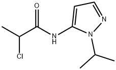 2-氯-N-[1-(丙-2-基)-1H-吡唑-5-基]丙酰胺 结构式