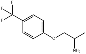 1-(4-三氟甲基苯氧基)-2-丙胺 结构式