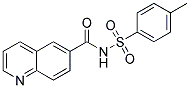 N-[(4-METHYLPHENYL)SULFONYL]QUINOLINE-6-CARBOXAMIDE 结构式