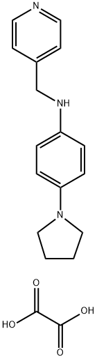 PYRIDIN-4-YLMETHYL-(4-PYRROLIDIN-1-YL-PHENYL)-AMINE OXALATE 结构式