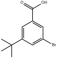 3-溴-5-(叔丁基)苯甲酸 结构式