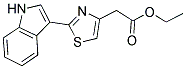 [2-(1H-Indol-3-yl)-thiazol-4-yl]-acetic acid ethyl ester 结构式