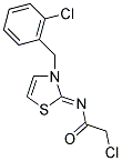 2-CHLORO-N-[(2Z)-3-(2-CHLOROBENZYL)-1,3-THIAZOL-2(3H)-YLIDENE]ACETAMIDE 结构式